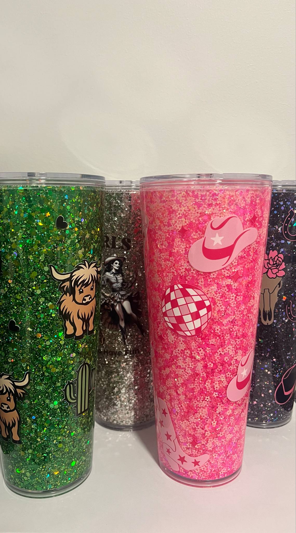 Custom 24oz TUMBLER Acrylic Snow Globe