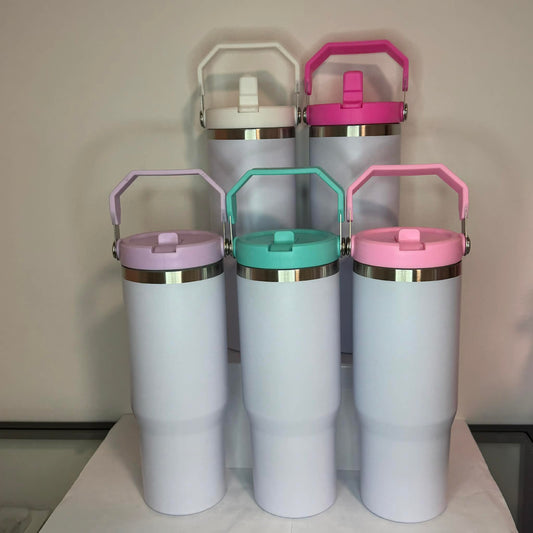 Custom 30oz Insulated Drink Bottle with Handle