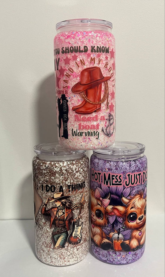 Custom 16oz GLASS Snow Globe