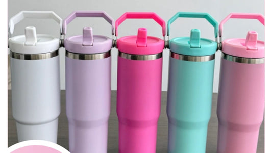 Custom 30oz Insulated Drink Bottle with handle