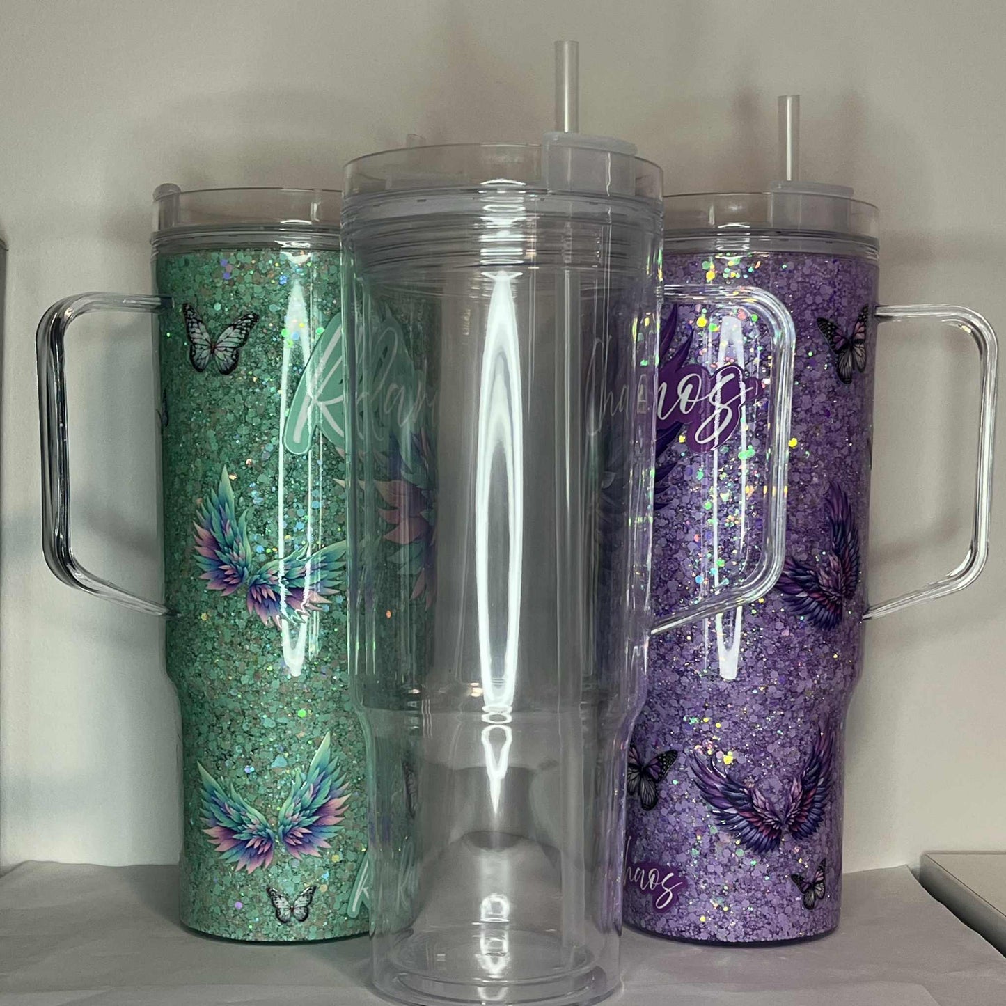 Custom 40oz TUMBLER Acrylic Snow Globe